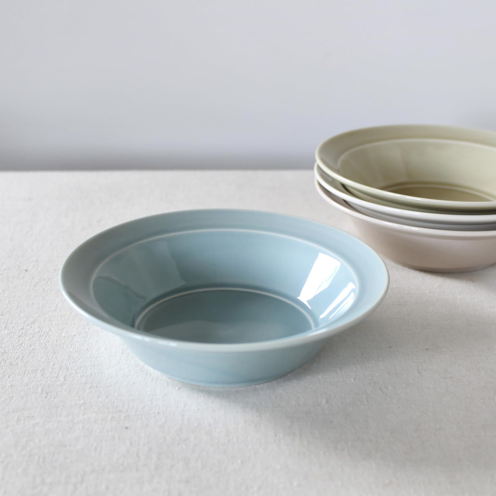 야마카 오다포터리 모모토 시츄볼 카레접시 블루 blue 15.8 4.2 cm 16cm 볼 이미지 3