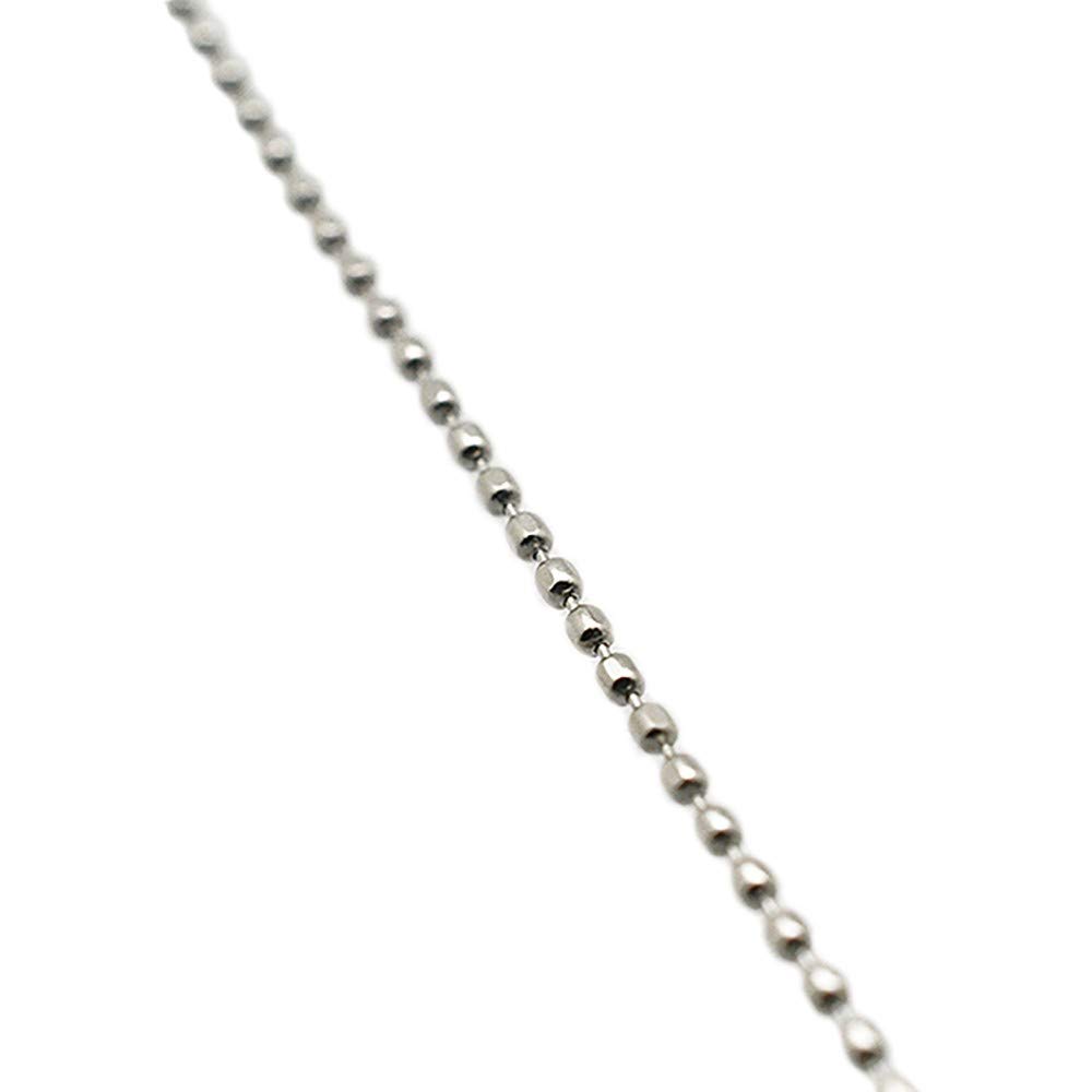 교세라 컷볼 체인 K18 화이트골드 0.8mm 45cm 목걸이 이미지 2