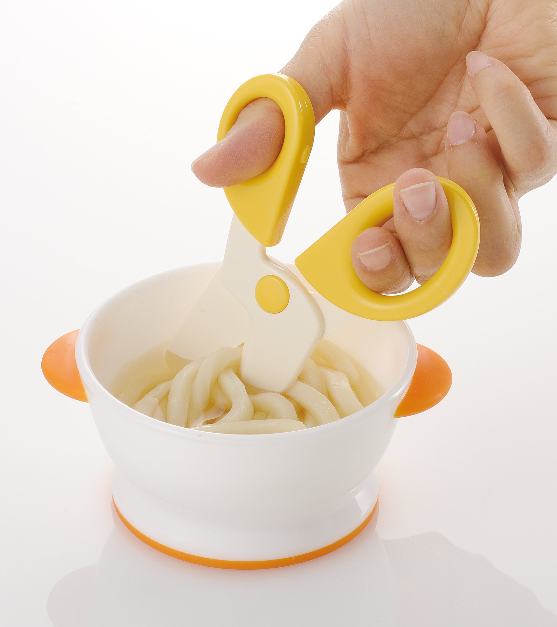 리첼 오데카케 런치군 이유식 가위 옐로우 케이스 포함 단품 노멀 이미지 4