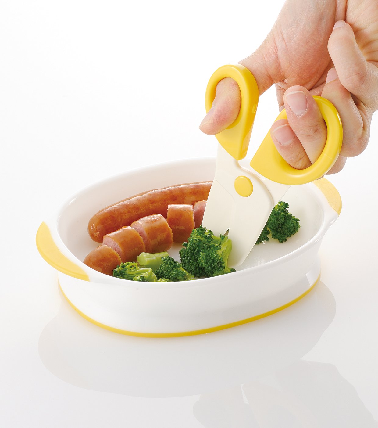 리첼 오데카케 런치군 이유식 가위 옐로우 케이스 포함 단품 노멀 이미지 5