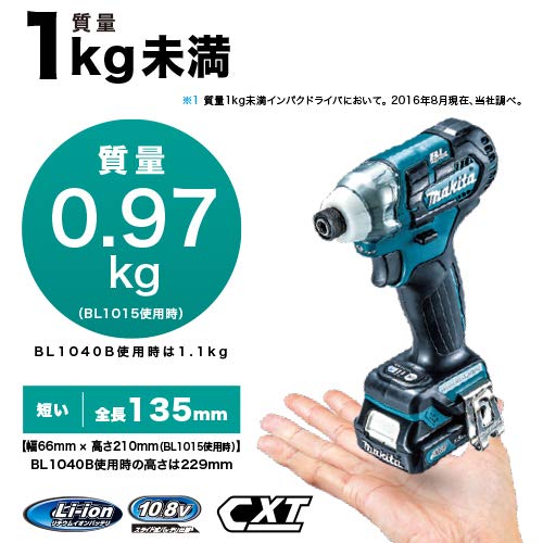 마키타 TD111DSMX 10.8V 충전 임팩트 드라이버 세트 4Ah 배터리 2개 포함 이미지 3