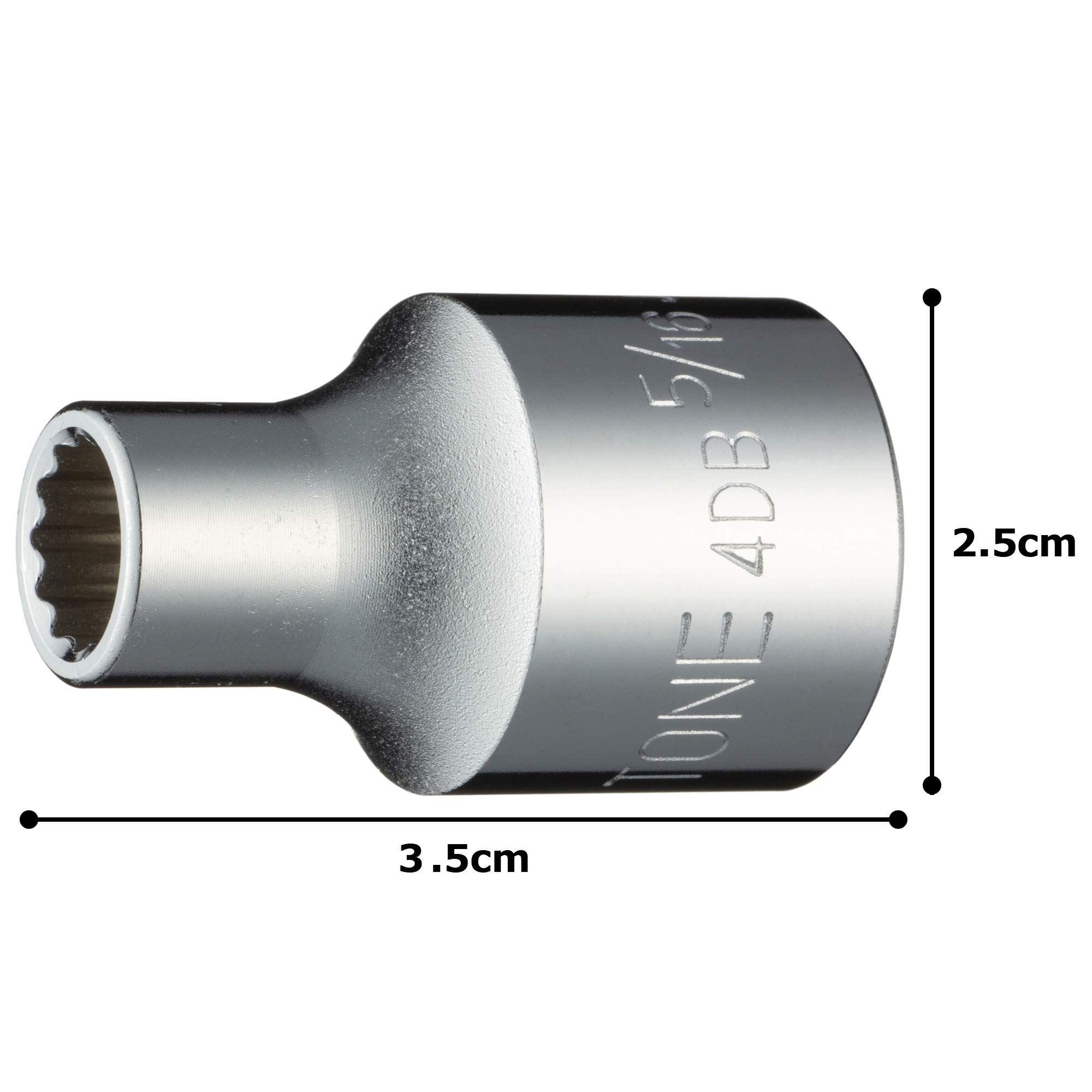 토네 HP4DB-10 12각 소켓 12.7mm 5/16인치 이미지 5