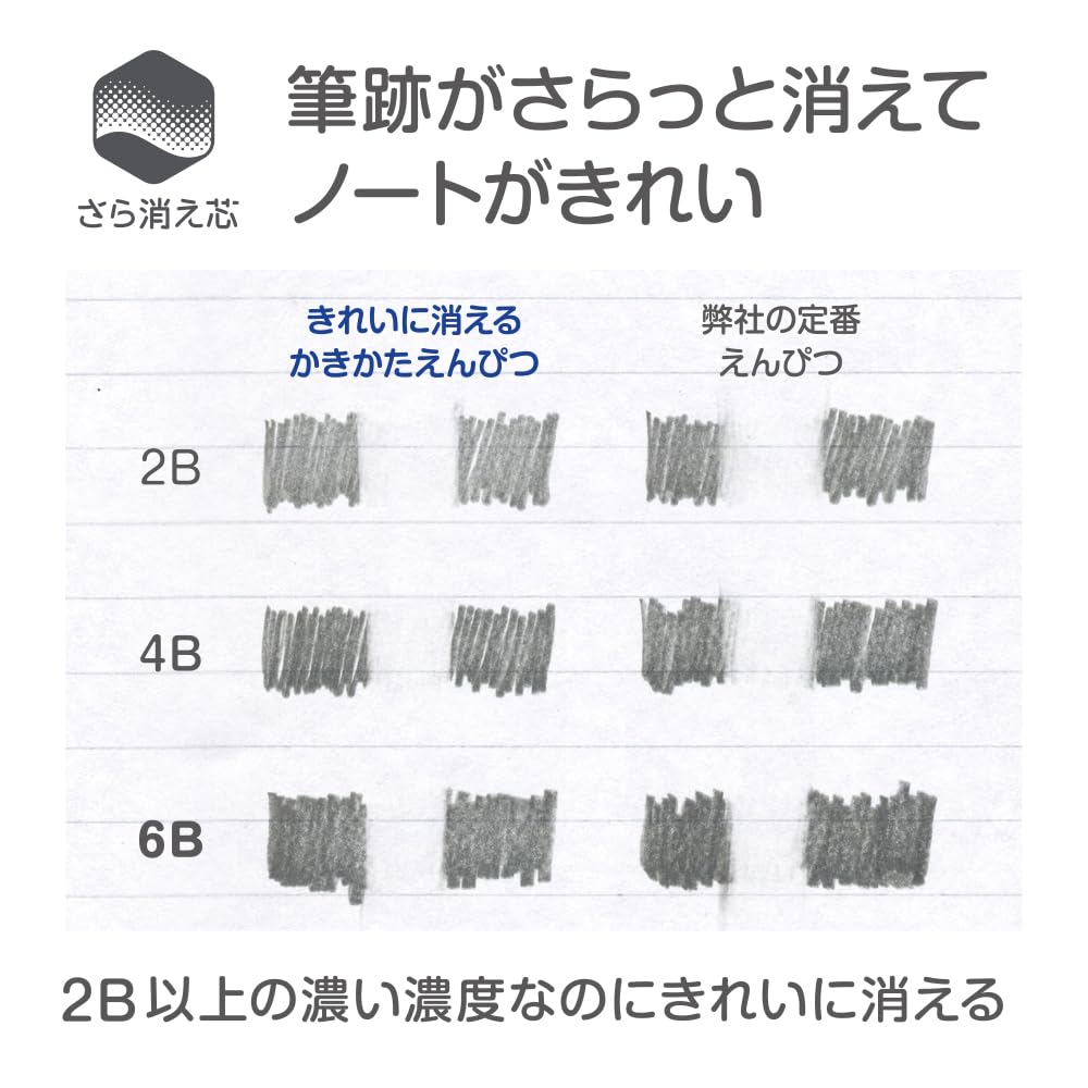 톰보 키레니키에루 초등 연필 2B 핑크 KB-KSKW01-2B 24본 이미지 2
