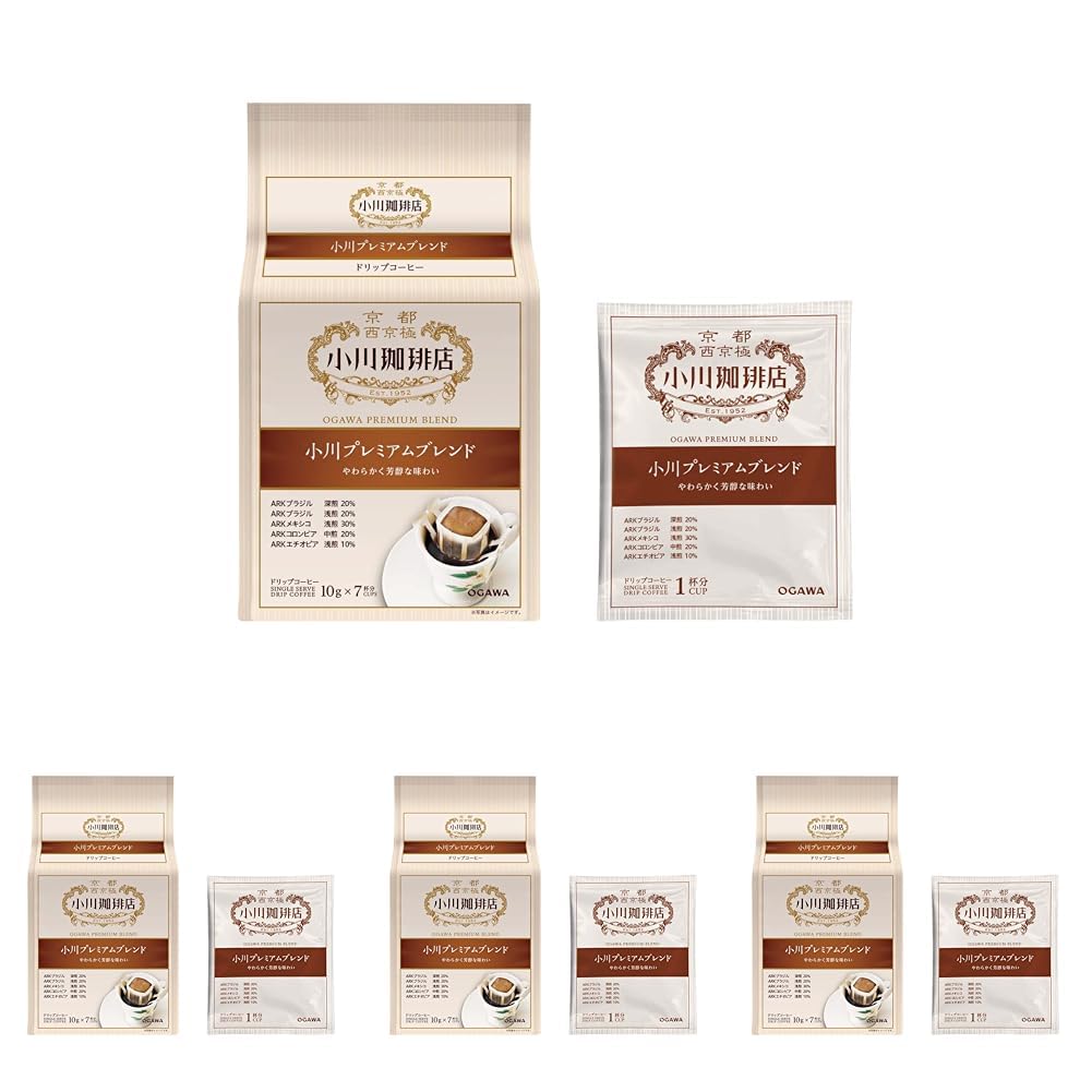 오가와커피 프리미엄 블렌드 드립커피 10g 7개입 Pack of 소