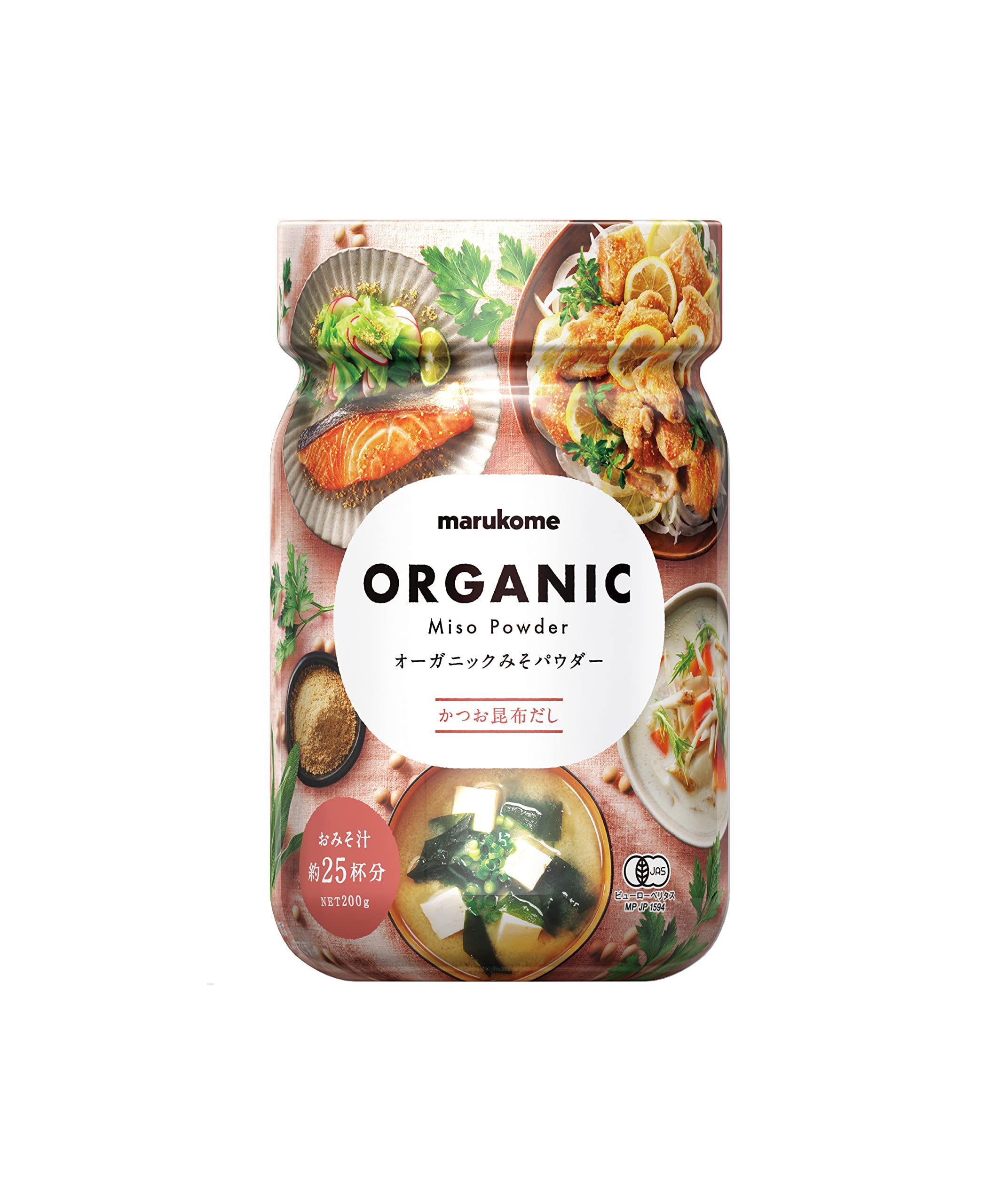 마루코메 오가닉 미소 파우더 200g 가다랑어 다시마 된장 가루