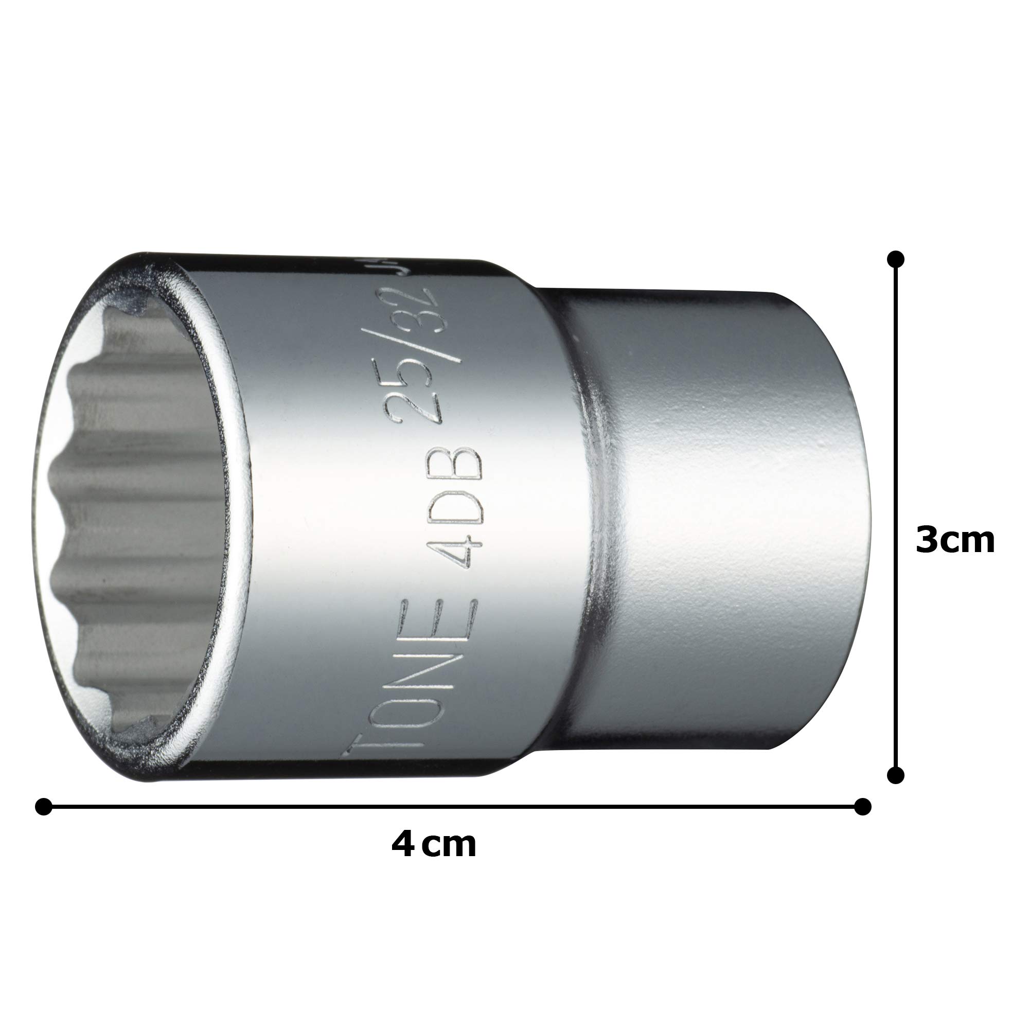 토네 HP4DB-25 12각 소켓 12.7mm 25/32인치 이미지 5