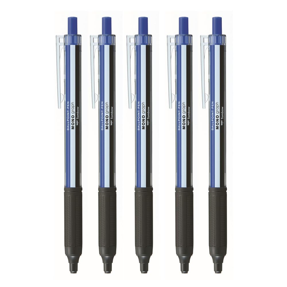 톰보 모노그래프 라이트 모노컬러 BC-MGLE01R15 0.5mm 유성 볼펜 5개입 블루