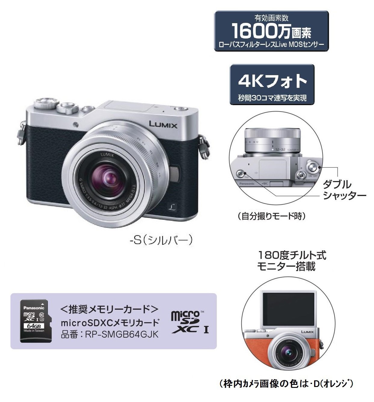[중고] 파나소닉 루믹스 GF9 실버 DC-GF9W-S 미러리스 카메라 더블 줌 렌즈킷 렌즈킷_실버 이미지 8