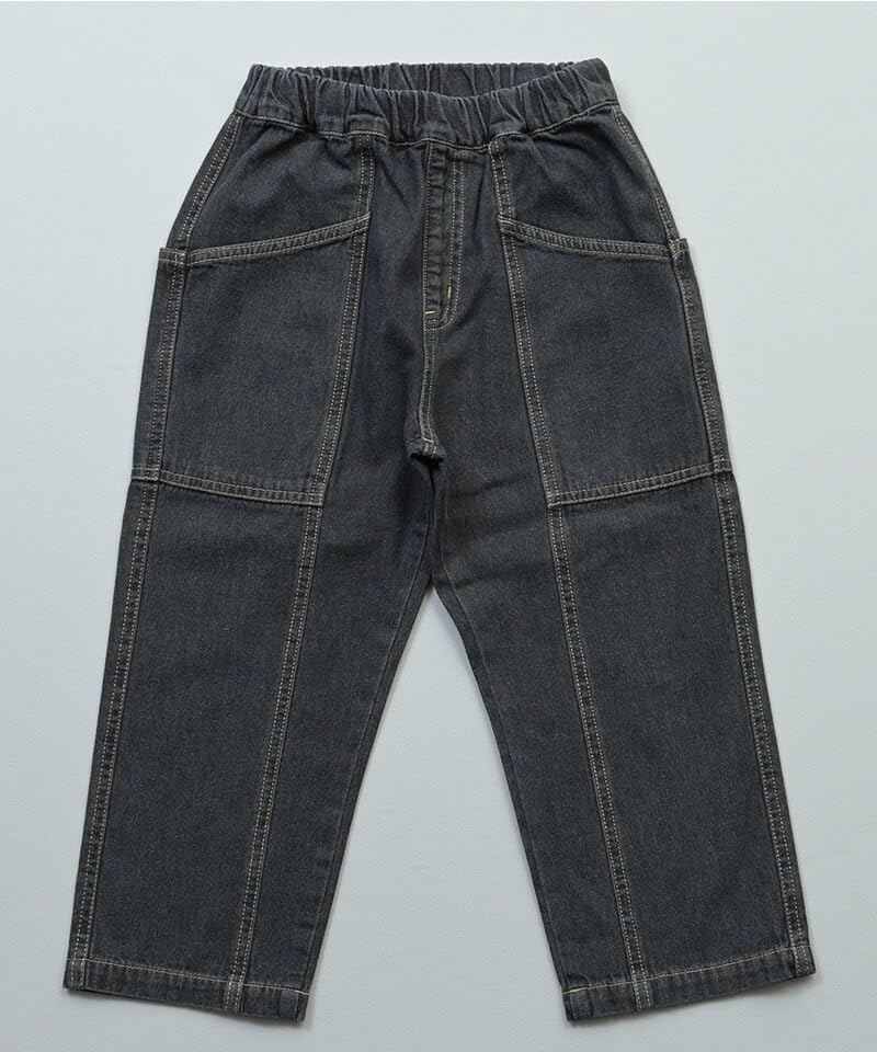 마키즈 데님 패치 포켓 팬츠 블루 90 이미지 9