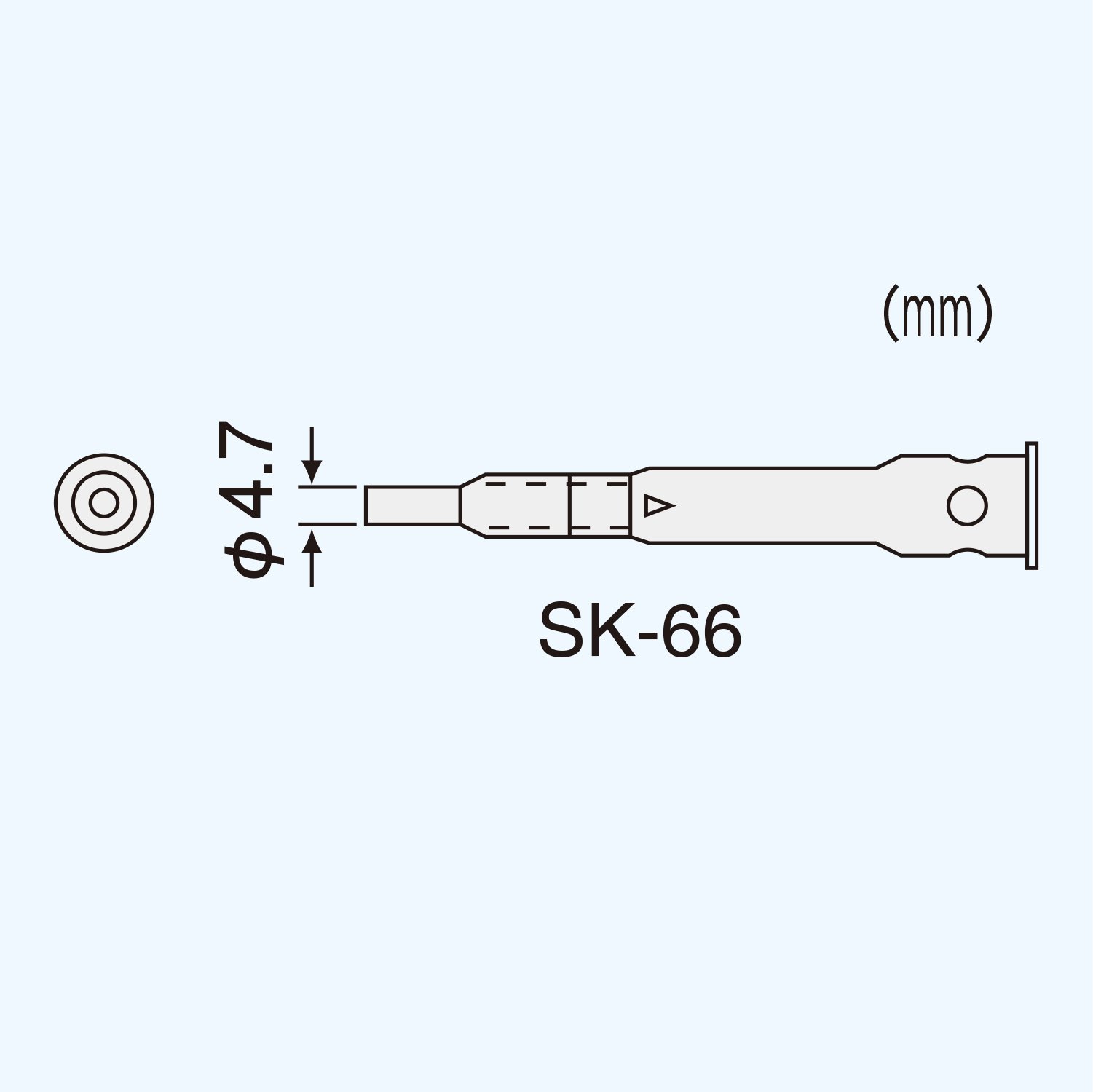 엔지니어 SK-60 시리즈 SK-66 핫블로우 팁 핫블로우 내경 4.7mm 이미지 2