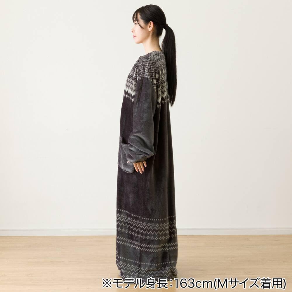 니토리 N웜 착용형 담요 롱 M 다크그레이 2115100074085 이미지 8