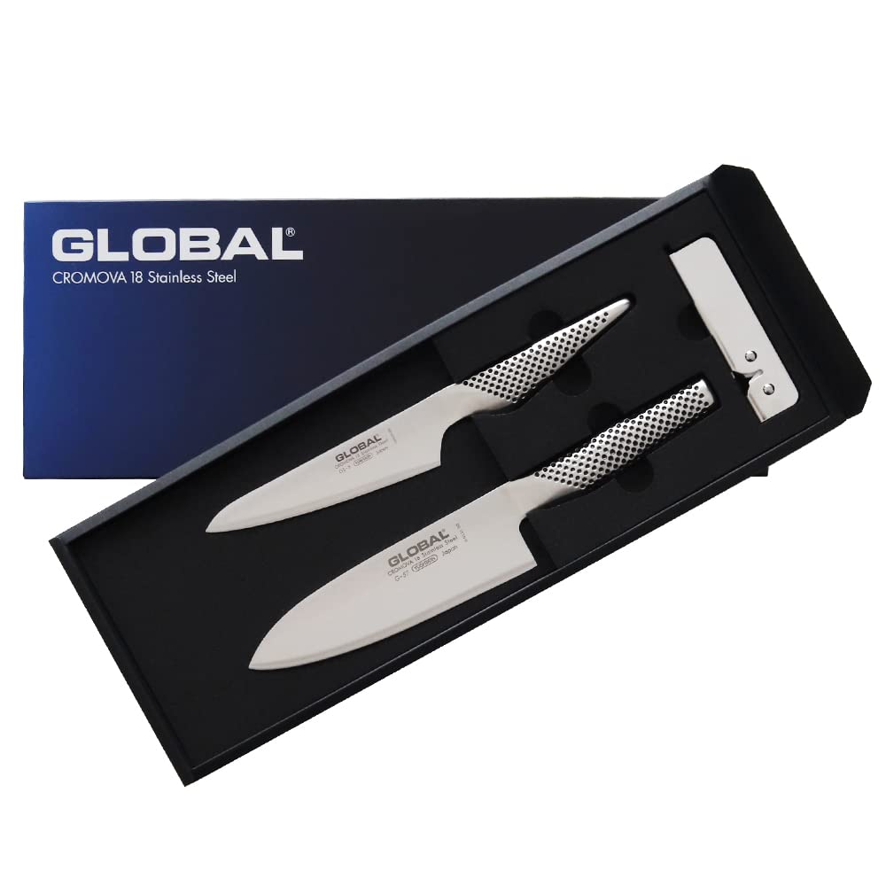 글로벌 GST-B57 산토쿠 16cm 3종 칼 세트 올스테인리스