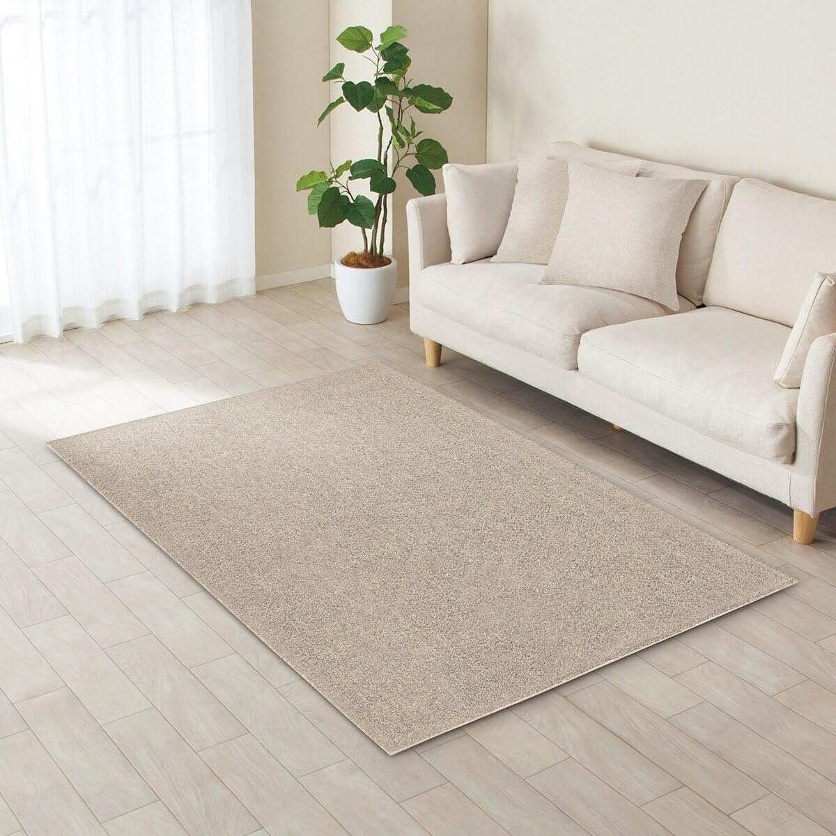 니토리 야와라카 샤기 러그 모카 SR004 130x185cm 거실 카페트