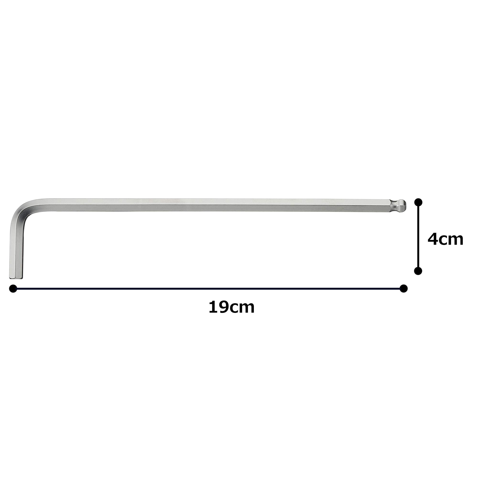 토네 BL-06 6mm 롱 볼포인트 L형 렌치 이미지 4