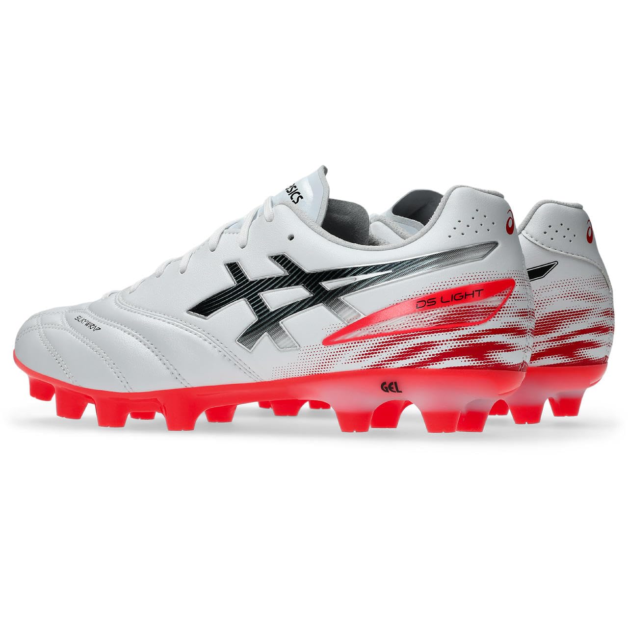 아식스 축구화 DS LIGHT PRO 23.0 cm 3E 102(화이트/플래시 레드) 이미지 2