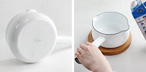 노다호로 루크 밀크팬 LK-15M 15cm 법랑 편수냄비 가스IH겸용 이미지 5