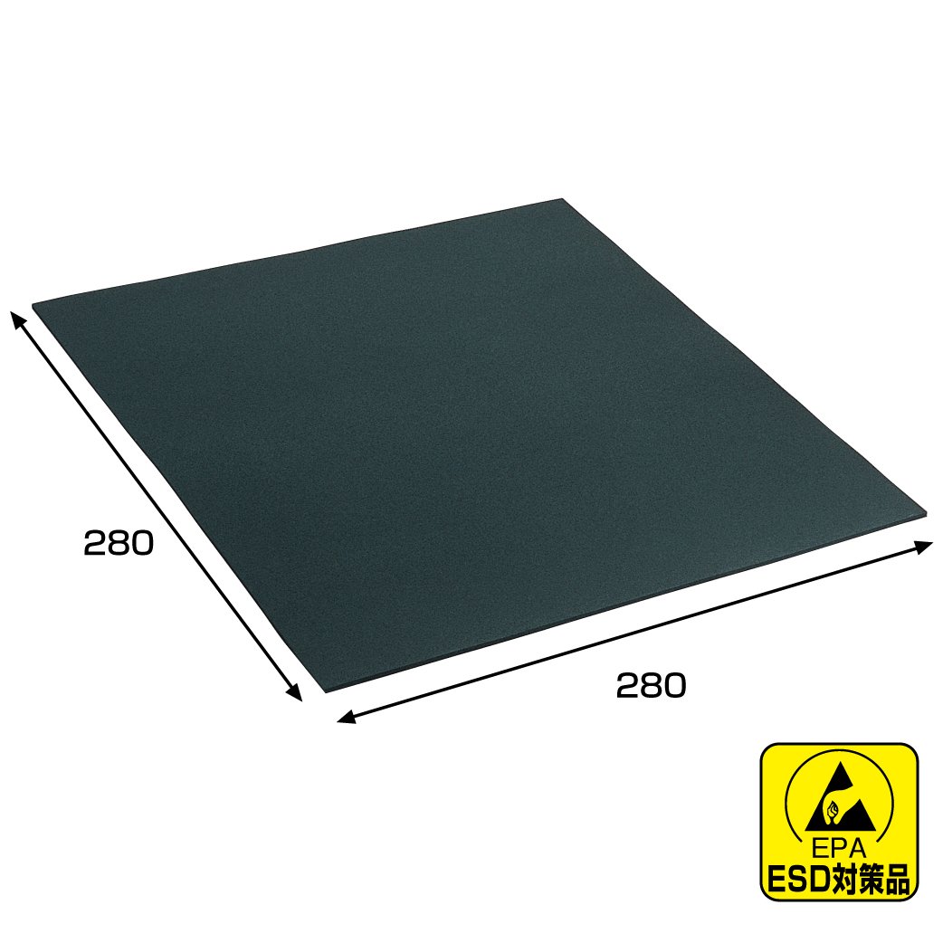 호잔 F-10-L ESD IC폼 정전기 방지 완충재 폭 1000mm 길이 1000mm 블랙 이미지 2