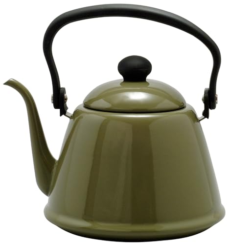 노다호로 올리브 DK-200OL 2L 드립케틀 법랑 가스IH겸용
