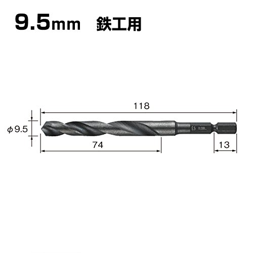 베셀 케사쿠 드릴 비트 9.5mm 철공용 KMD-9.5 이미지 2