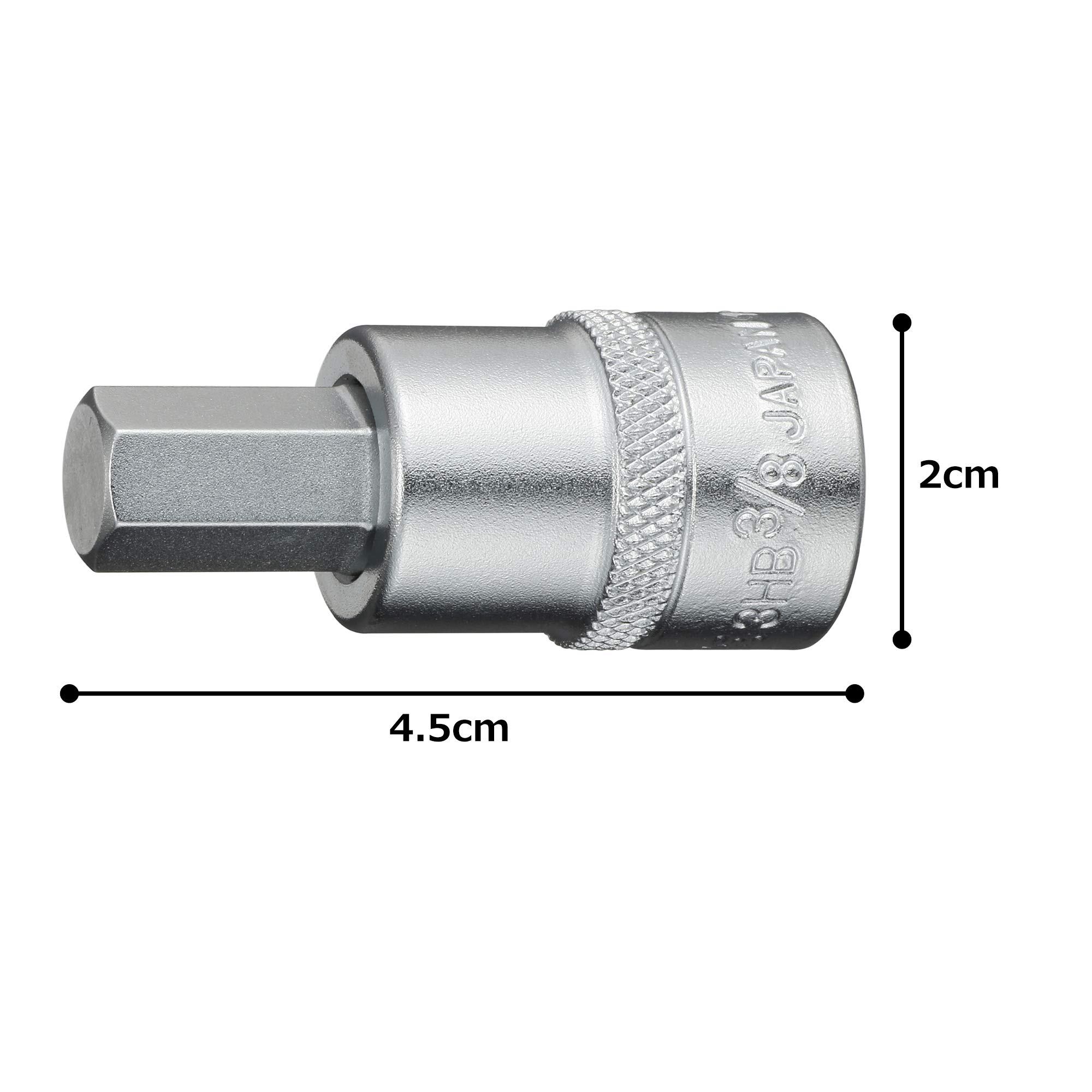 토네 HP3HB-12 육각 소켓 9.5mm 3/8인치 이미지 5