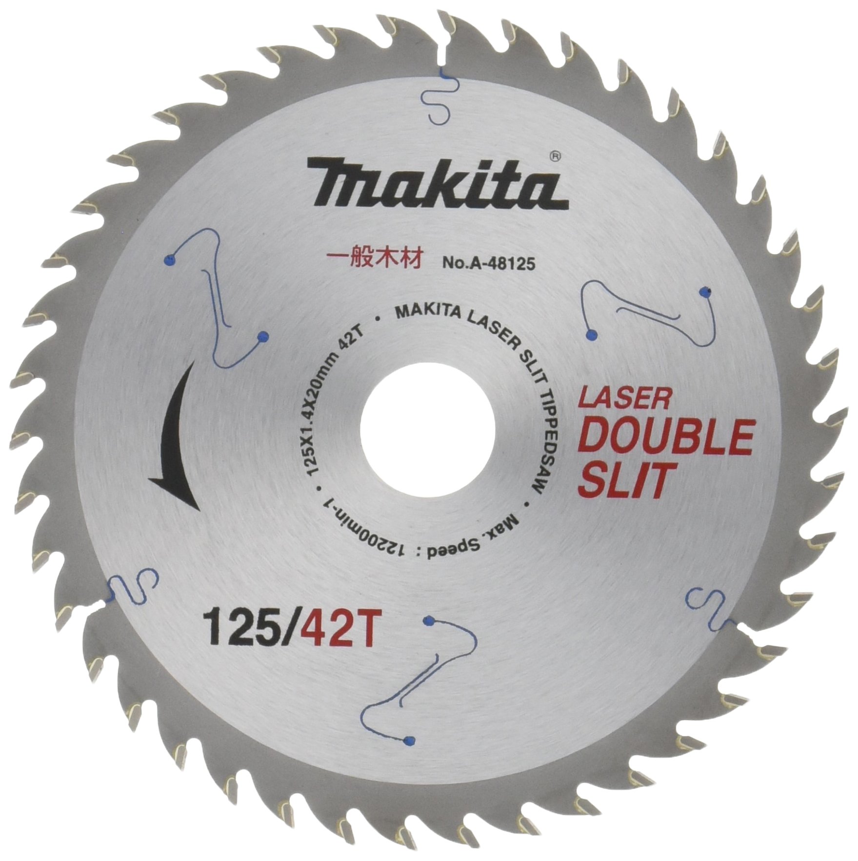 마키타 더블슬릿 A-48125 125mm 칩쏘 일반목재용 42T