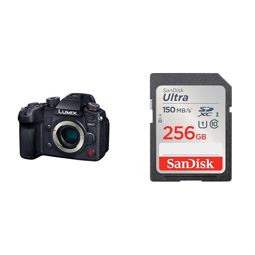 파나소닉 루믹스 DC-GH7 블랙 256GB 미러리스 카메라 바디