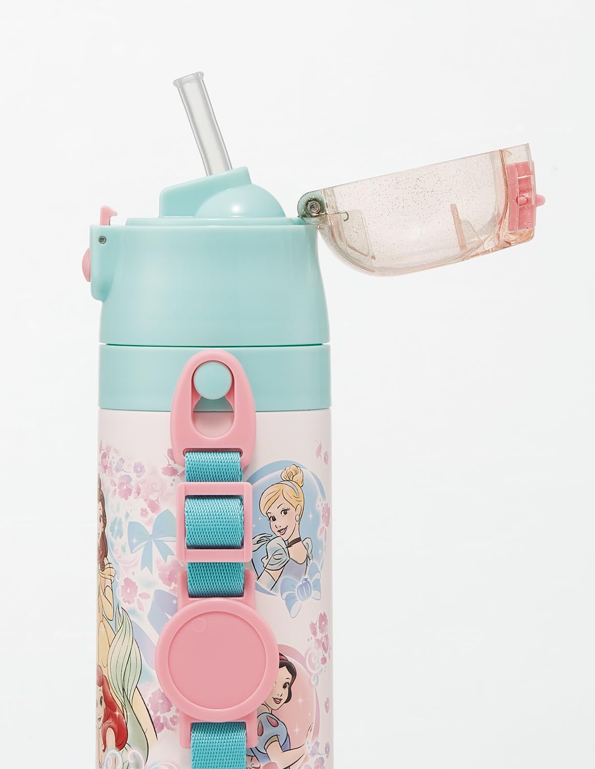 스케이터 디즈니 프린세스 25 400ml 어린이 물통 2WAY 빨대/컵 보온보냉 경량 이미지 14