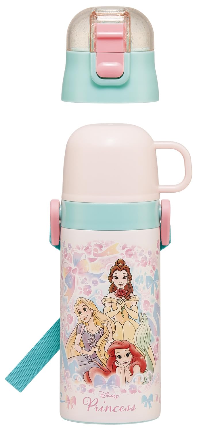 스케이터 디즈니 프린세스 25 400ml 어린이 물통 2WAY 빨대/컵 보온보냉 경량 이미지 12