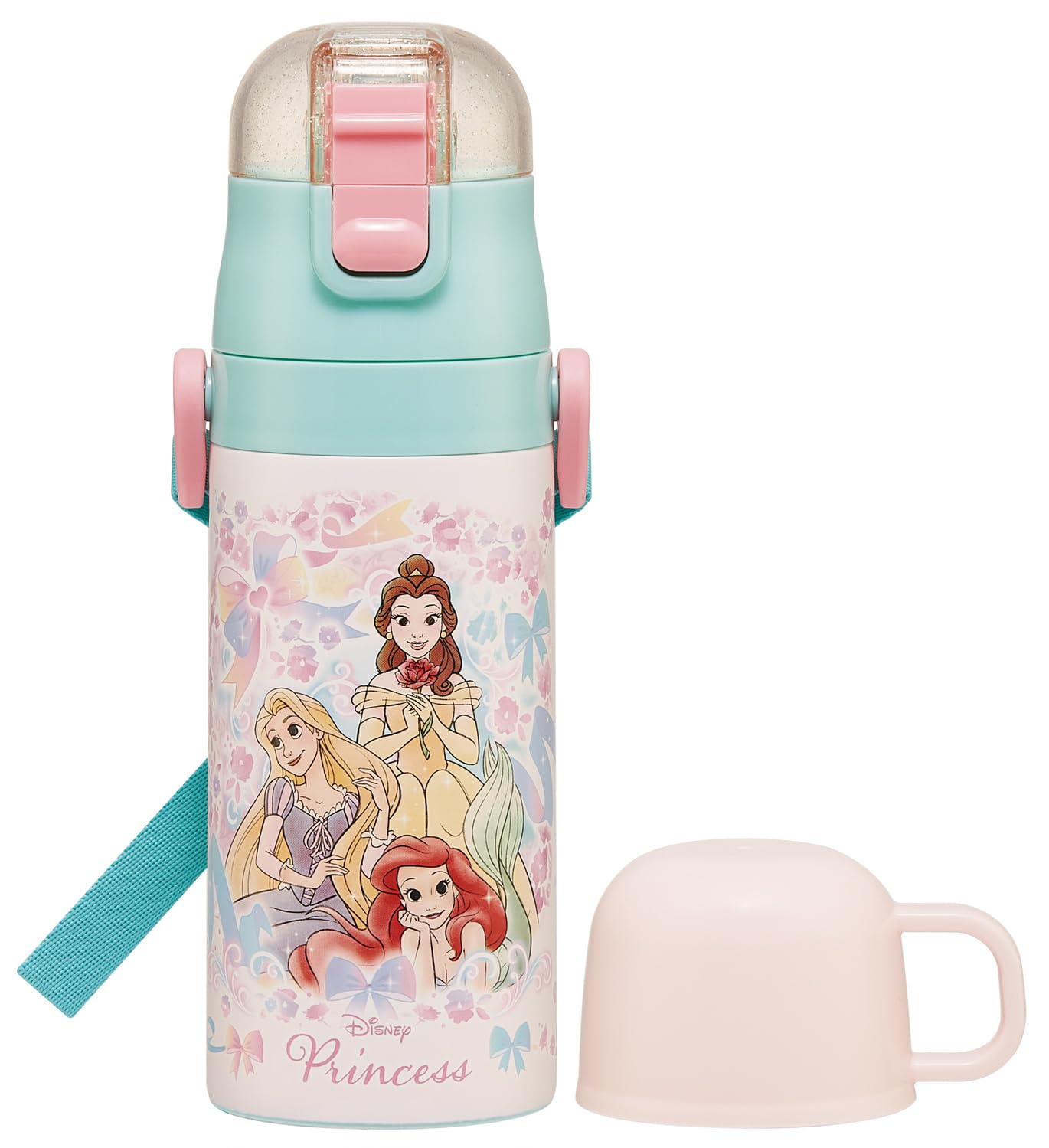 스케이터 디즈니 프린세스 25 400ml 어린이 물통 2WAY 빨대/컵 보온보냉 경량