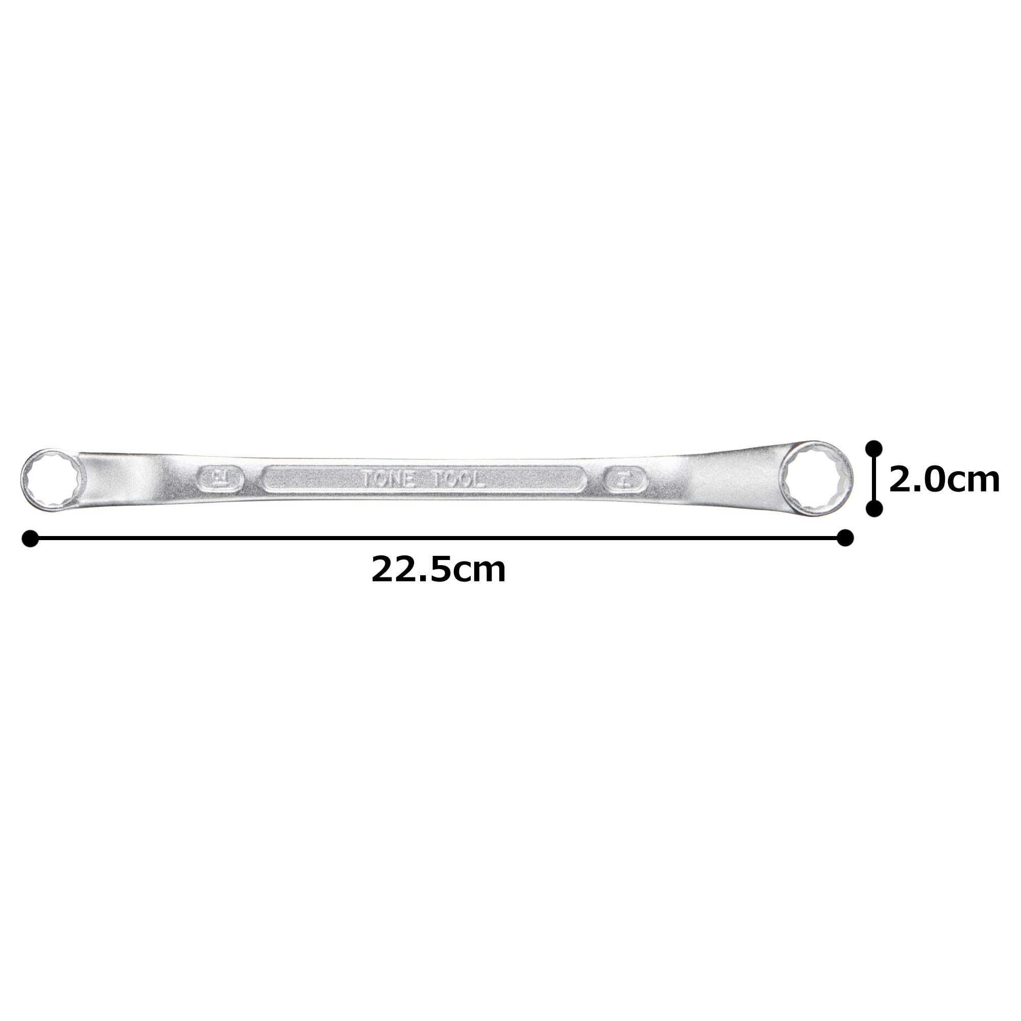 토네 M45-1214 12x14mm 45도 롱 옵셋렌치 이미지 6