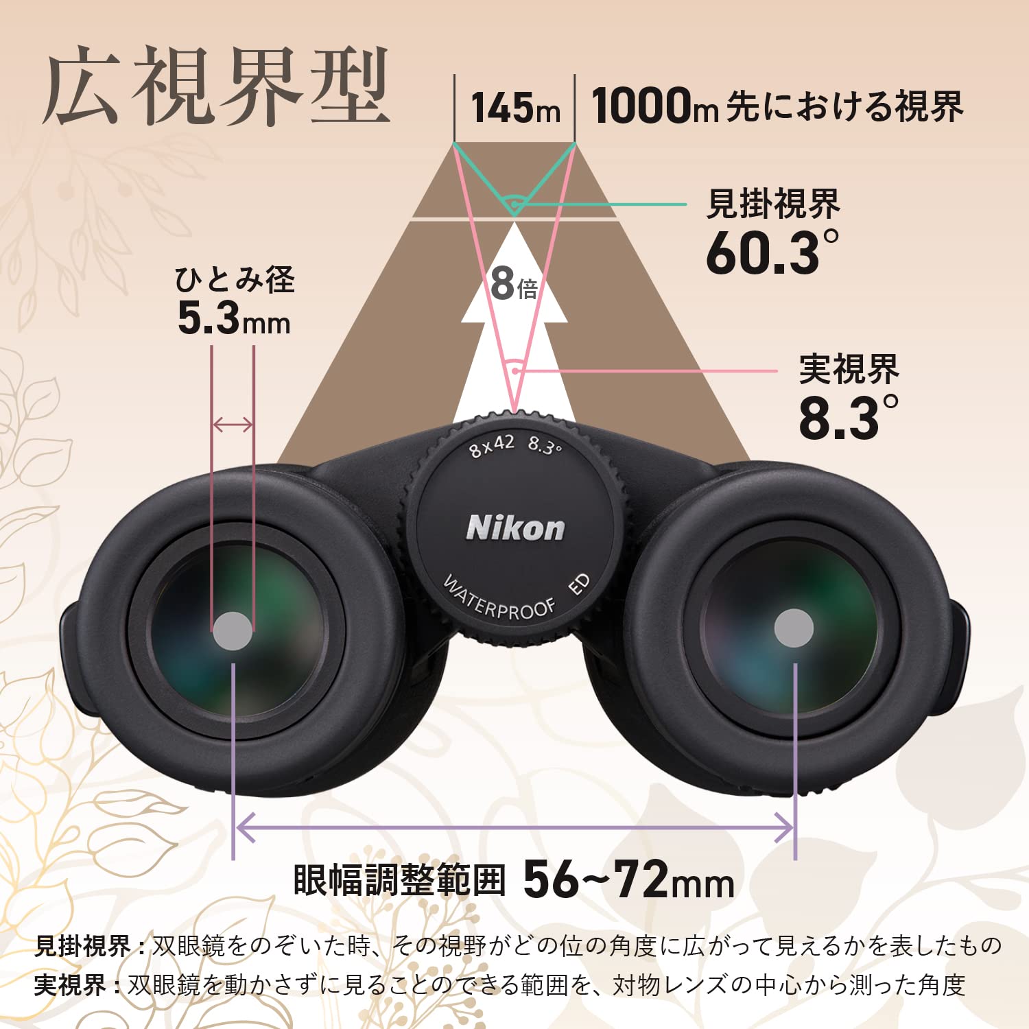 니콘 모나크 M7 8x42 다하 프리즘 쌍안경 쌍안경 하이그레이드 단품 이미지 3