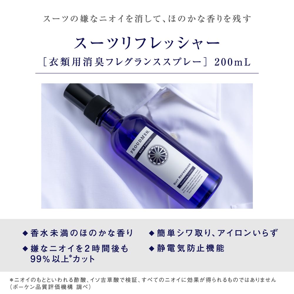 프라우드맨 수트 리프레셔 그루밍 시트러스 200ml 트라이얼 세트 이미지 2