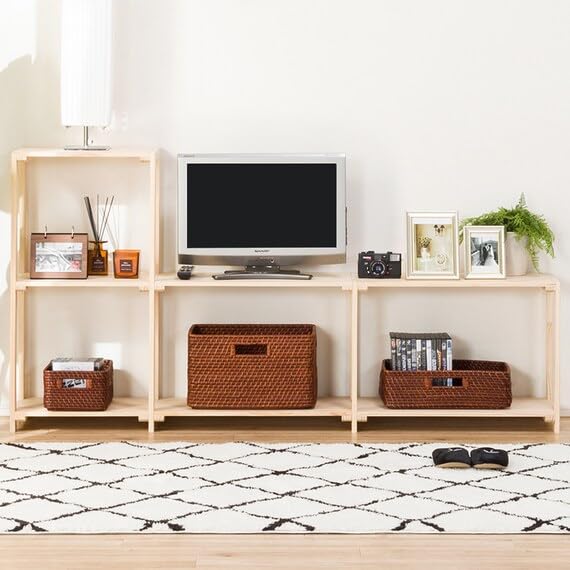 니토리 만크스 내추럴 6230 1단 원목선반 61.5x30x44.4cm 이미지 6