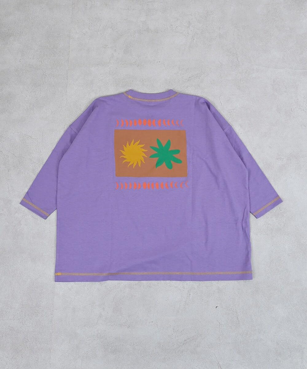 마키즈 COTTON from U.S.A 전후면 프린트 빅 롱슬리브 티셔츠 Ｆ３０옐로우 90 이미지 9