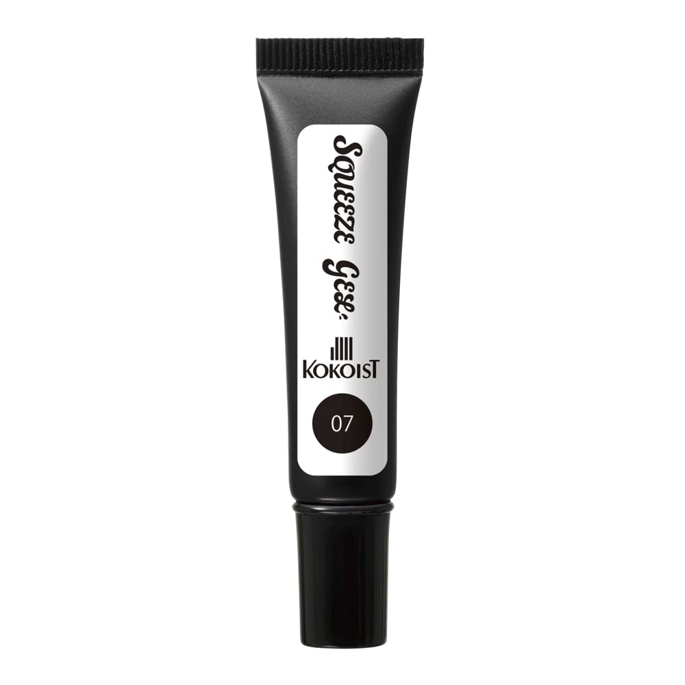 코코이스트 스퀴즈젤 07 시어 블랙 10g 네일 아트젤 UV LED 겸용