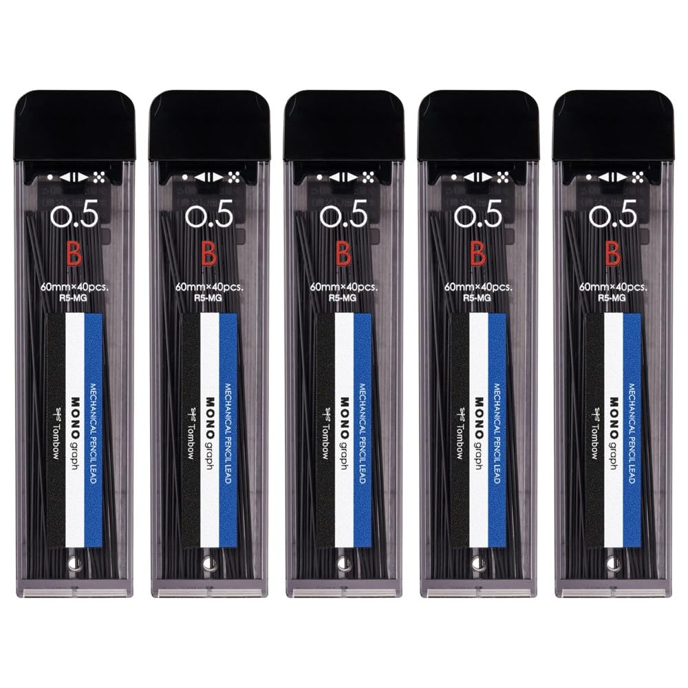 톰보 모노그래프 MG 샤프심 B 0.5mm R5-MGB01-5P 5개입