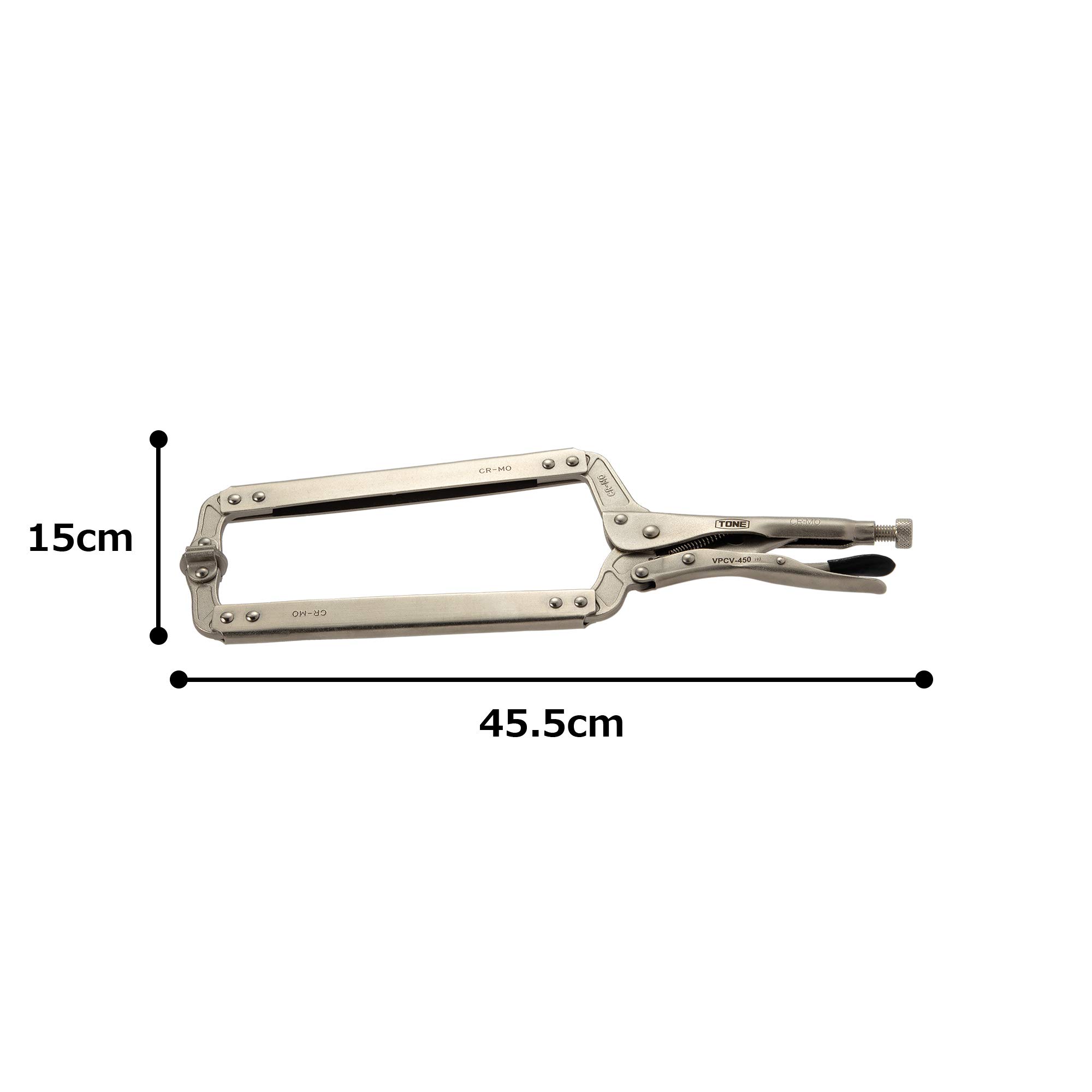 토네 C형 스위벨 그립 플라이어 VPCV-450 455mm 이미지 6