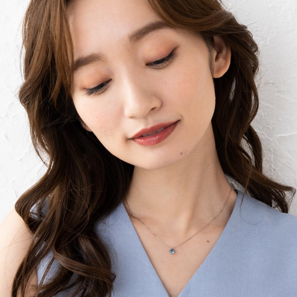 교세라 플래티넘 0.5캐럿 라운드 브릴리언트 컷 목걸이 알렉산드라이트 이미지 2