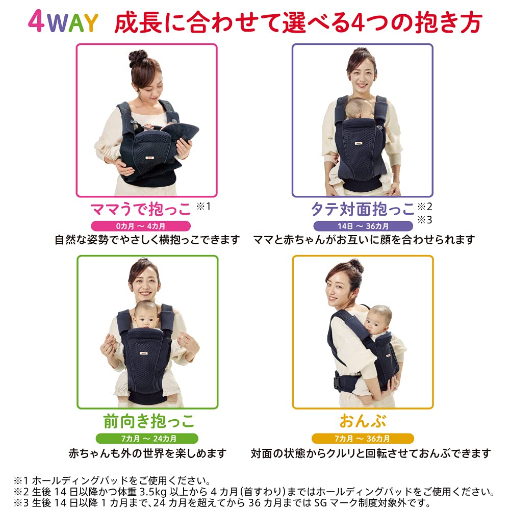 [중고] 아프리카 코알라 울트라메쉬 2123840 신생아 아기띠 4WAY 데님블루(BL) 이미지 6