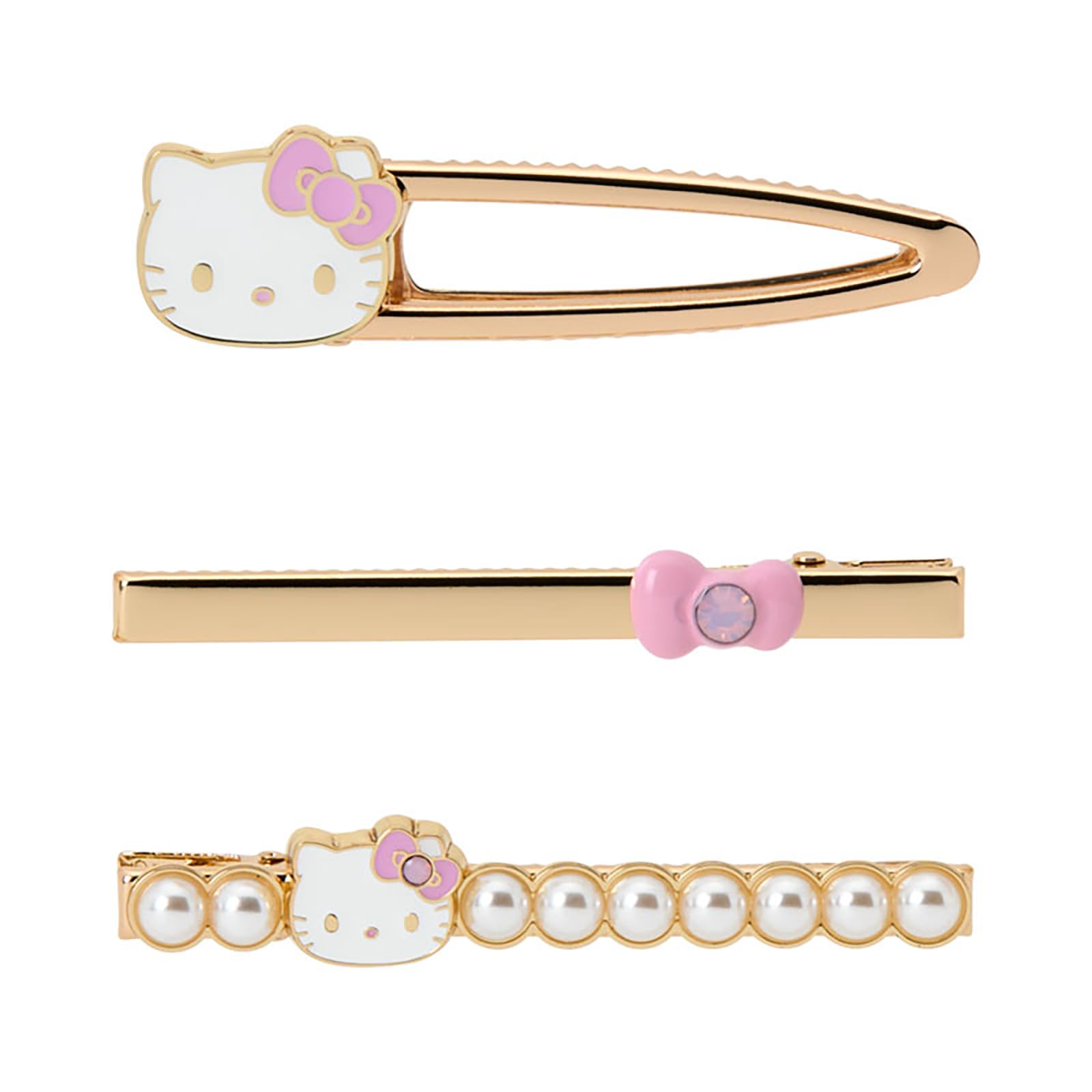 산리오 I Love Hello Kitty 헬로키티 925705 헤어 헤어클립 세트 핑크 이미지 2