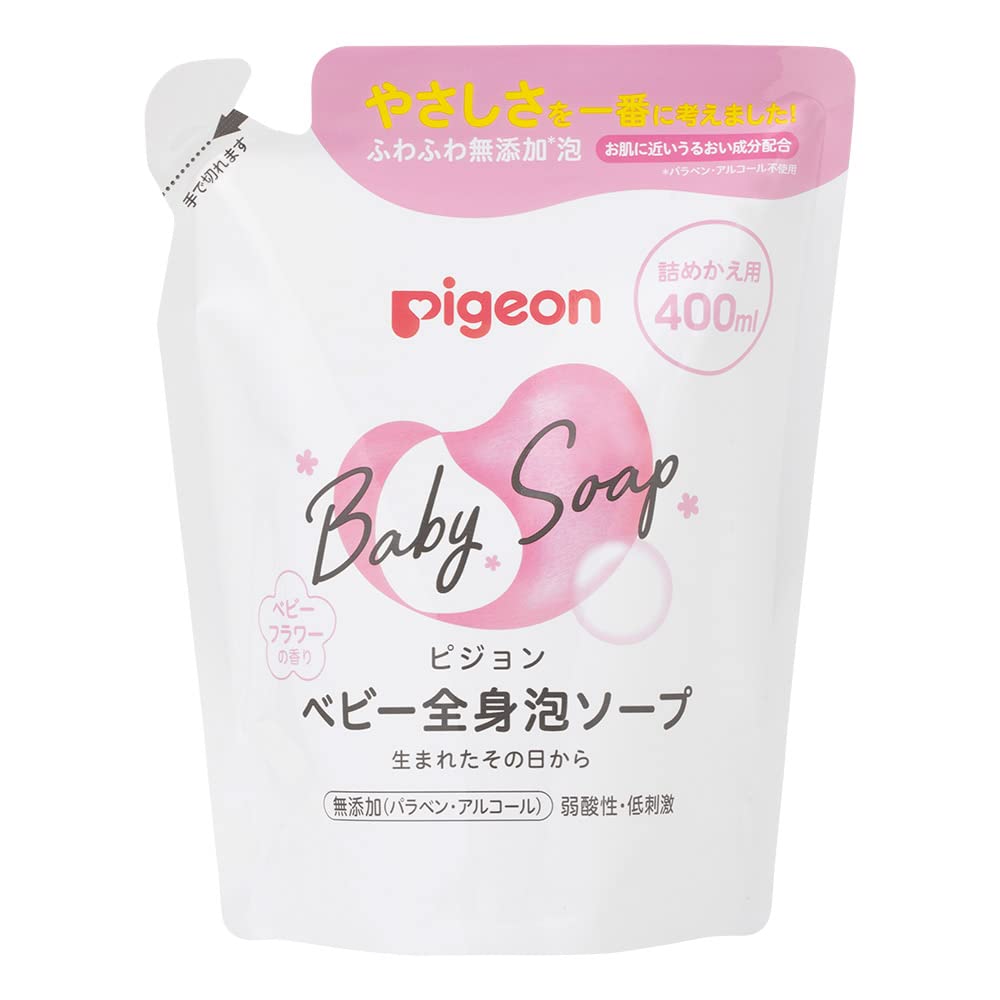피죤 베이비 전신 거품 워시 플라워향 리필 400ml