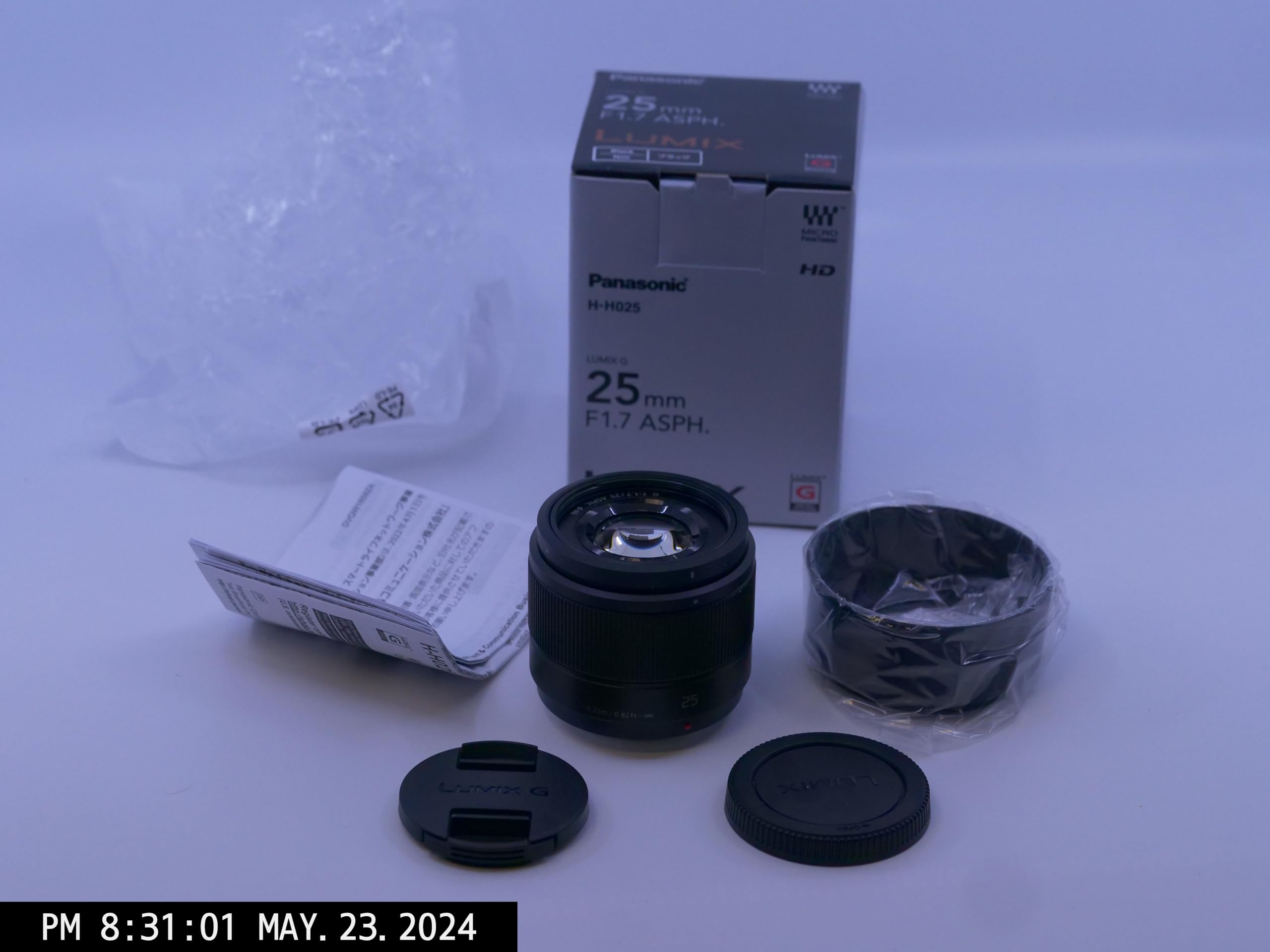 파나소닉 루믹스 G 블랙 H-H025-K 25mm F1.7 ASPH 단렌즈 이미지 2