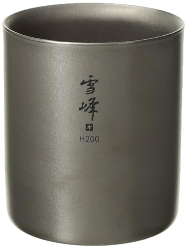스노우피크 스태킹 머그 설봉 H200ml 실버 티타늄 재질 스티커 포함