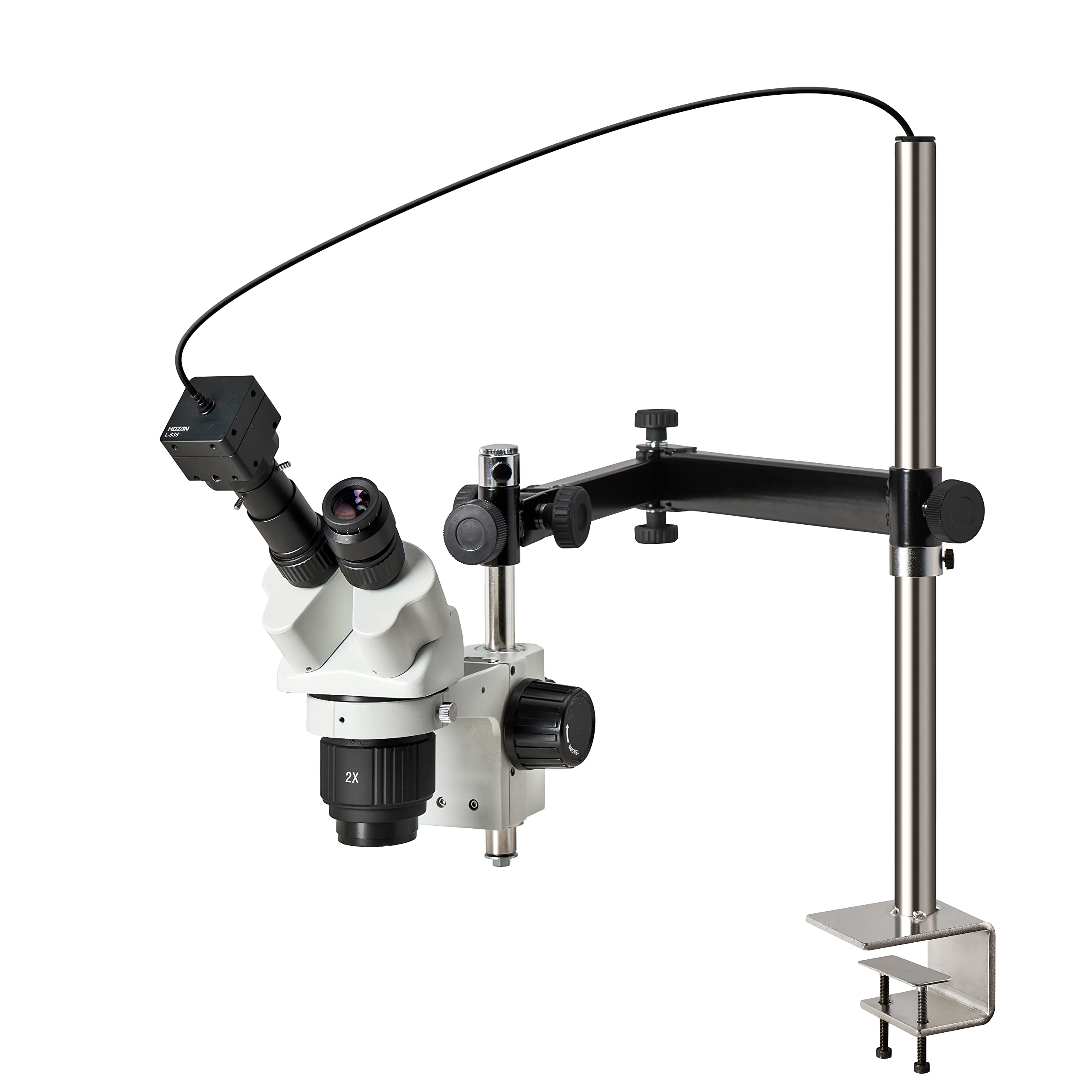 호잔 L-KIT1014 USB 카메라 포함 500만 화소 저배율 고해상도 롱암 클램프