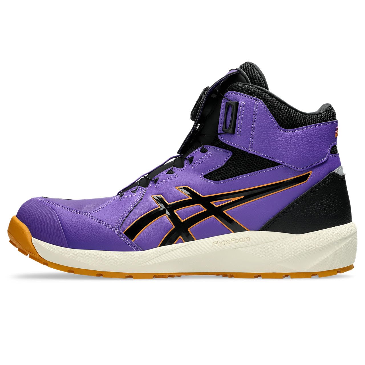 아식스 안전화 작업화 윈잡 26.5 cm 3E 500(래디언트애머시스트×블랙)26년 봄여름 한정 컬러 이미지 5