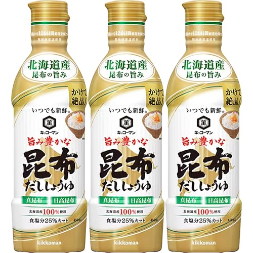 기꼬만 언제나신선 다시마 간장 450ml 3개입