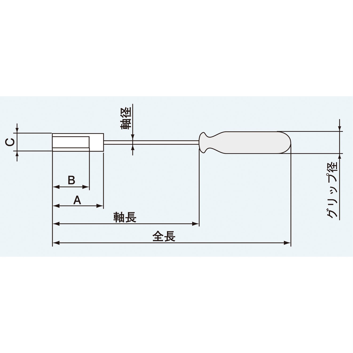 엔지니어 너트 드라이버 DN-05 5.5mm 대변: 5.5mm 이미지 2