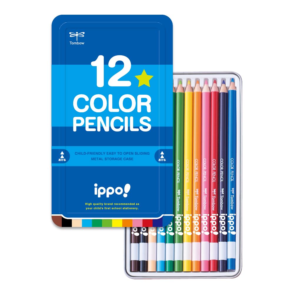 톰보 ippo 색연필 CL-RPM0412C 12색 플레인 플레인 Blue Pack of