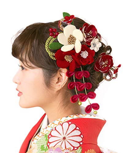 소우비엔 치리멘 머리장식 2종 세트 졸업식 한복 장식 이미지 1
