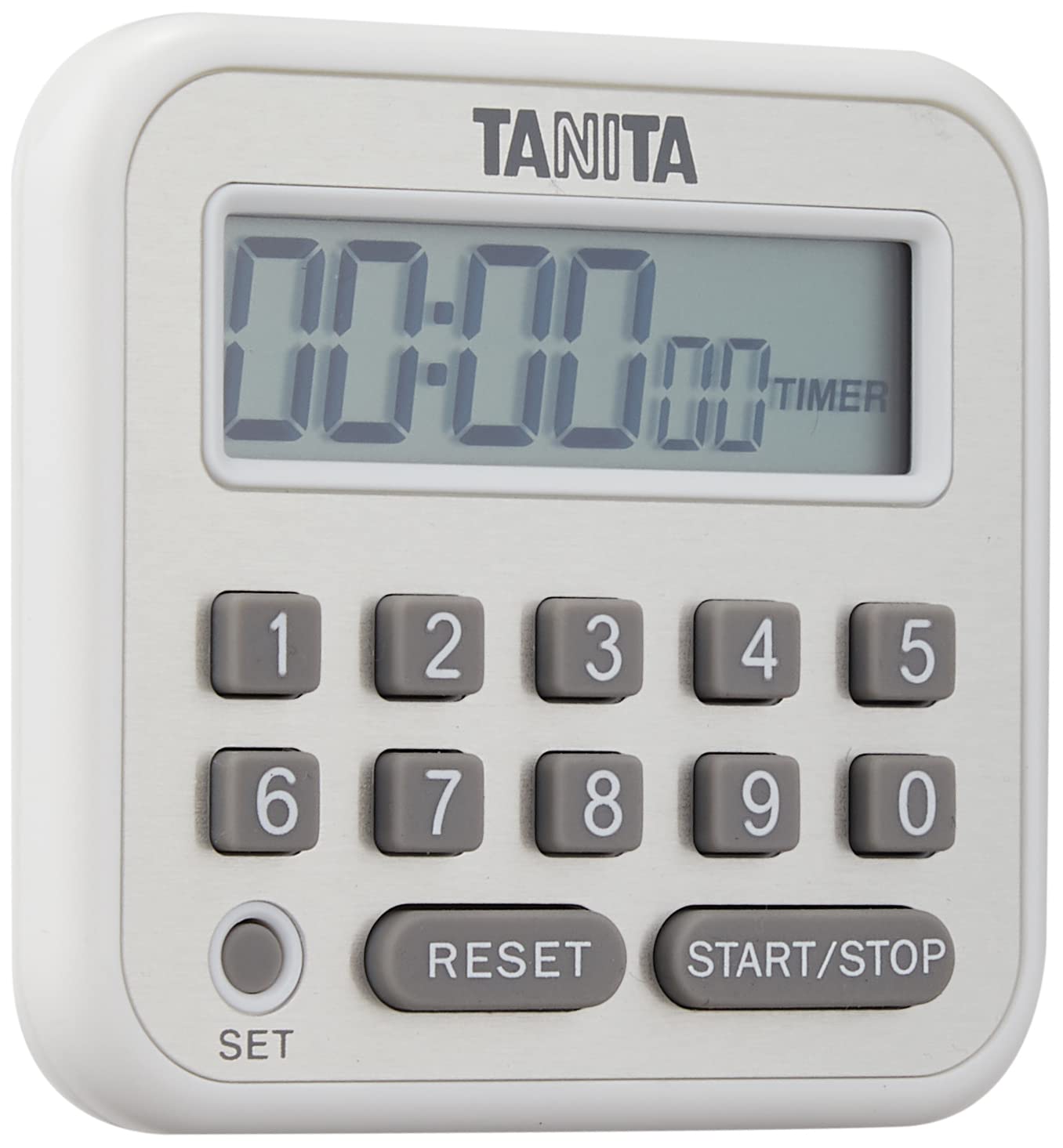 타니타 화이트 TD-375 100시간 디지털 타이머 마그넷 텐키형
